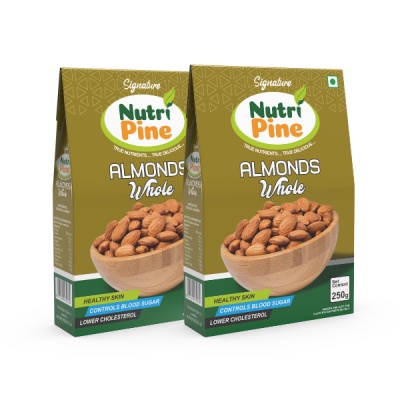 Nutripine Signature Almond | Kashmiri Mamra | Pack of 2 | 500GM
