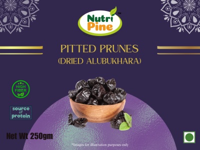 Nutripine Pitted Prunes | Dried Alubukhara | 250 GM